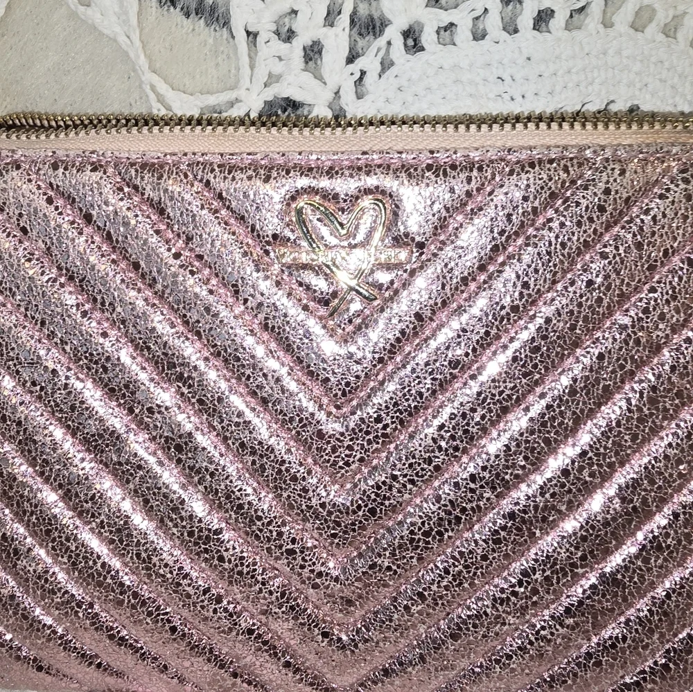 Victoria's Secret Pink Glitter Crossbody, Shoulder Bag, Purse